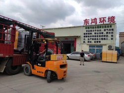 烈日炎炎，兩車東鴻環(huán)保設(shè)備發(fā)往福建